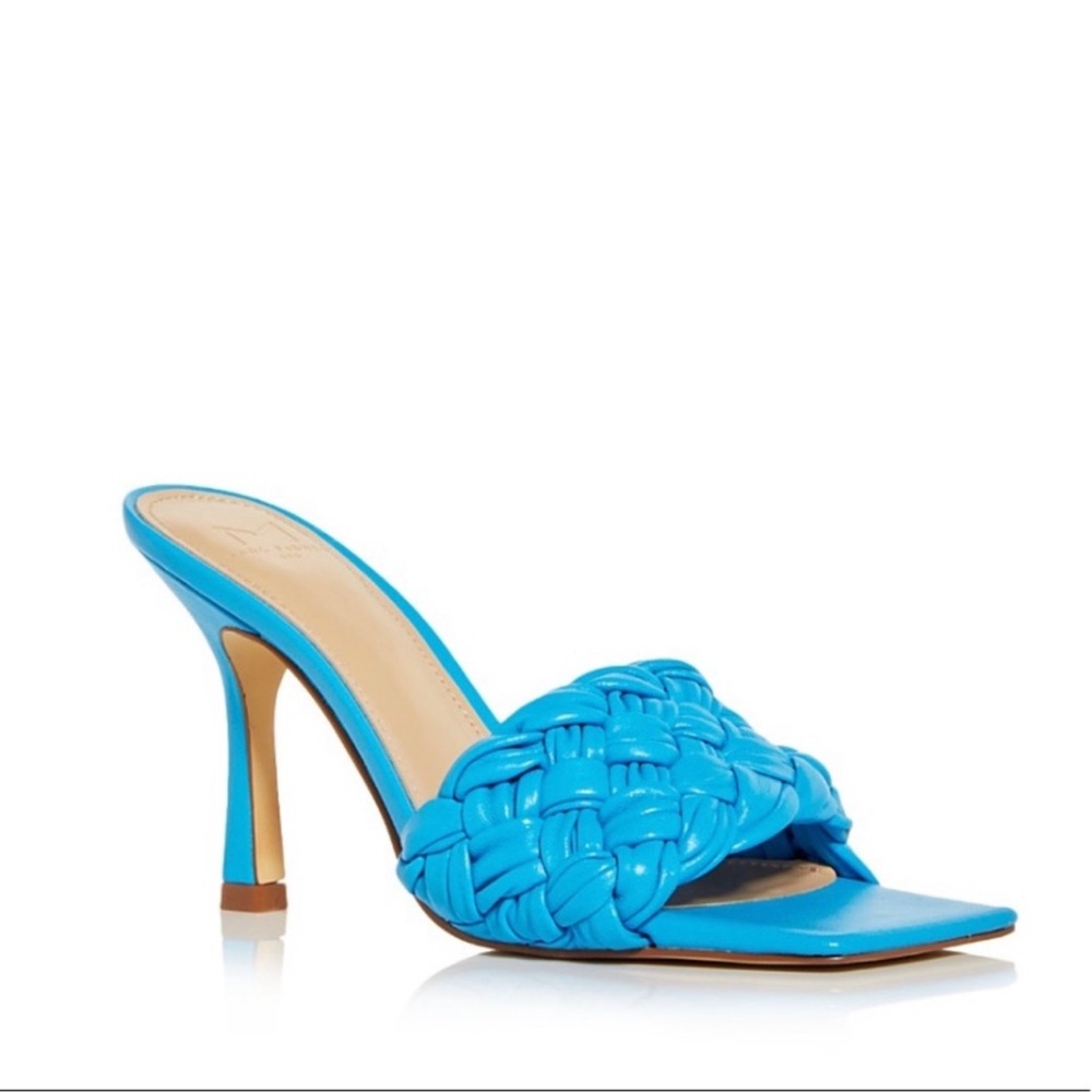 Marc Fisher Vibrant Blue Braided Heels
